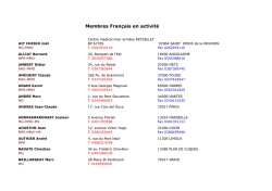 Annuaire des membres