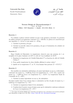 Université Ibn Zohr Faculté Polydisciplinaire Ouarzazate, Maroc