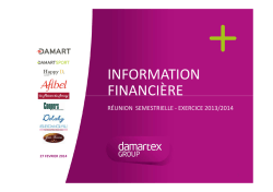 Damartex presentation des resultats - Fev 2014