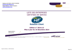 Liste des entreprises certifiées NF345 "Centre de