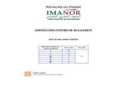 LIste des entreprises certif&eacute;es SM
