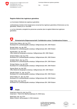 Registre fédéral des ingénieurs géomètres