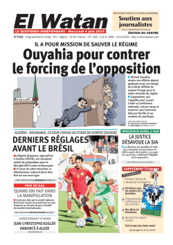 EL WATAN DU 04.06.2014