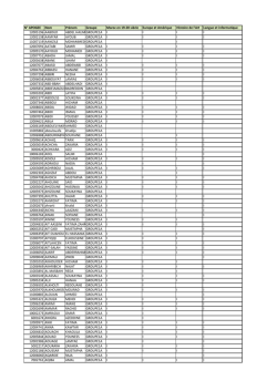 N° APOGEE Nom Prénom Groupe Maroc en 19