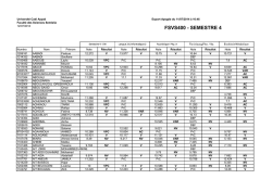 FSVS400 - SEMESTRE 4 - Université Cadi Ayyad