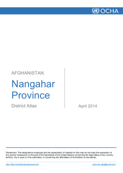 Nangarhar - HumanitarianResponse