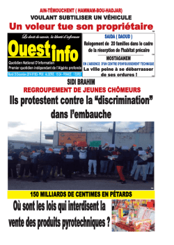 Mardi 30 D&eacute;cembre 2014 - Ouest-info