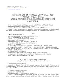 Annuaire entreprises coloniales 1951-AEF