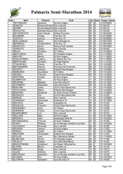 Palmar&egrave;s Semi-Marathon 2014 - Semi