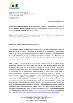 Association Air Intérieur en Réseau 628 Rue Charles de Gaulle