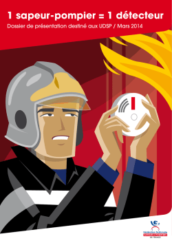 1 sapeur-pompier = 1 détecteur - Union départementale des