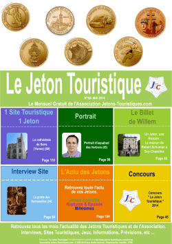 Le Jeton Touristique N°68 - Jetons touristiques de la Monnaie de Paris