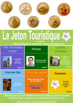 Le Jeton Touristique N&deg;68 - Jetons touristiques de la Monnaie de Paris
