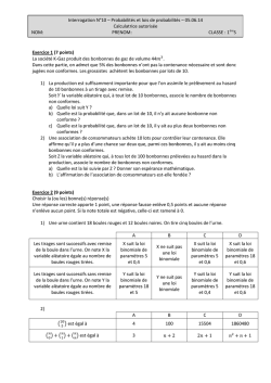 La société K-Gaz produit des bonbonnes de gaz de volume 44