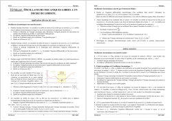 TD Méca4 : - Physique en PCSI