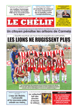 LES LIONS NE RUGISSENT PLUSpages 11&agrave; 13