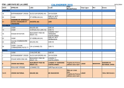 CALENDRIER 2015 - Ligue Motocycliste des Pays de la Loire