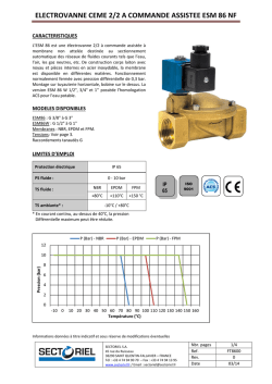 electrovanne ceme 2/2 a commande assistee esm 86 nf