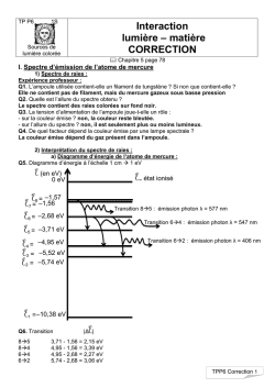 TPP6 Interaction lumière matière (Correction)