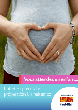 Préparation à la naissance - Conseil Général du Haut-Rhin