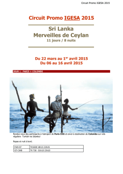 Sri Lanka Merveilles de Ceylan