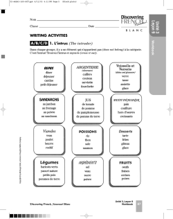 Lecon 9 Cahier