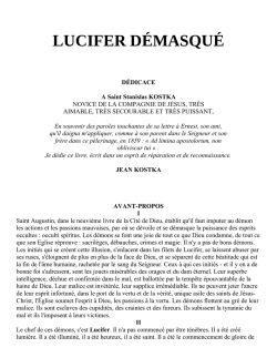 LUCIFER DÉMASQUÉ