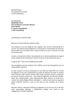 MILTGEN Daniel 64, boulevard Prince F&eacute;lix L-1513