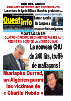 Vendredi 09 et Samedi 10 Janvier 2015 - Ouest-info