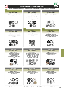 KITS MEMBRANES TRONCONNEUSES - Archive-Host