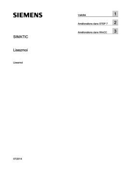 SIMATIC Lisezmoi