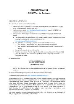 modalités de l`offre
