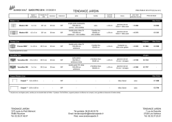 Tarif Promo Gardival 2014