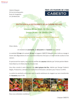 invitation a la decouverte de la cuisine des iles