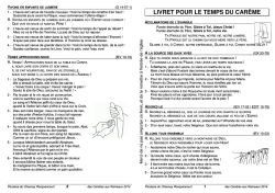 (Livret chants Car\352me et Rameaux 2014 Images)