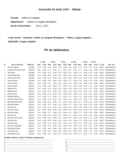 PV de délibération