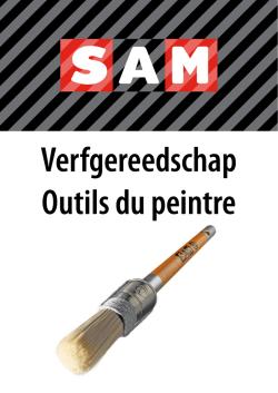 SAM verfgereedschap / outils du peintre