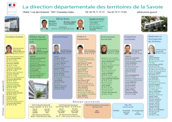 La direction départementale des territoires de la Savoie