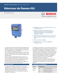 Data Sheet (IR3 Flame Detector)