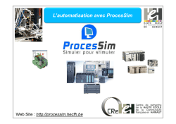 ProcesSim - Haute &eacute;cole de la Communaut&eacute; fran&ccedil;aise en Hainaut