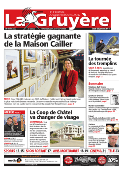 La stratégie gagnante de la Maison Cailler