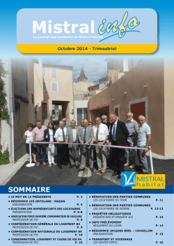 sommaire - MISTRAL habitat