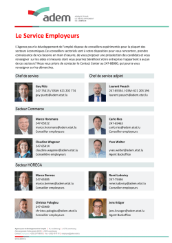 Liste des conseillers employeurs