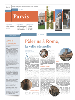 Pèlerins à Rome, - Diocèse Poitiers