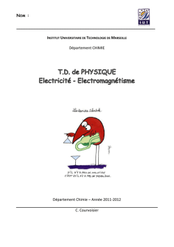 Electricité- Electromagnétisme :