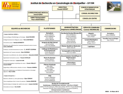Diapositive 1 - Institut de Recherche en Cancérologie de Montpellier