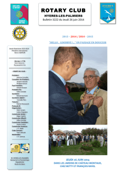 Rotary Club de Hy&egrave;res-les