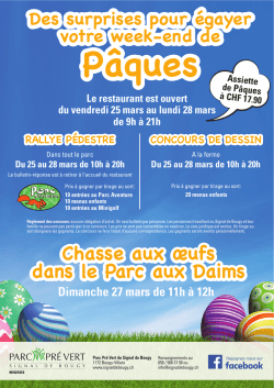 Chasse aux &oelig;ufs dans le Parc aux Daims