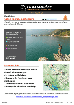 Grand Tour du Mont&eacute;n&eacute;gro