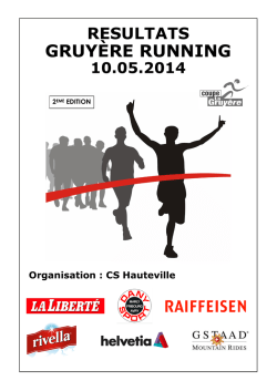 GRUY&Egrave;RE RUNNING